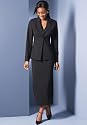 metrostyle One-Button Column Skirtsuit