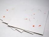 Produkt-Bild: B&uuml;ttenpapier / Handgesch&ouml;pft / A4 wei&szlig; mit Sommenblumen-Bl&uuml;ten 200 g/m&sup2; Packung 10 Blatt / P010