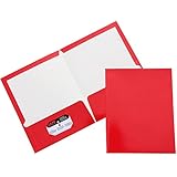 Two Pocket Red Glossy Presentation Folder (9 1/2 X 11 1/2) - Sold individually