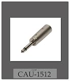 1/4 MALE TO 3P MIC MALE ADAPTER NICKEL PLATED