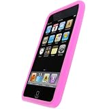 picture of iGadgitz Pink Silicone Skin Case Cover for Apple iPod Touch 2nd 2G & New 3rd Gen 3G 8gb, 16gb, 32gb & 64gb + Screen Protector