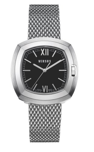 Versus By Versace Gents 'U&Me' Stainless Steel Mesh Strap Watch