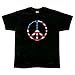 Patriotic Peace Sign Black T-Shirt