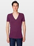 American Apparel Tri-Blend Short Sleeve Deep V-Neck T-Shirt