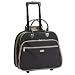 Rolling Tote Bag in Black with Khaki Accents by Baggallini