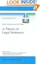 A Theory of Legal Sentences (Law and Philosophy Library)