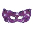 Purple Feather Mardi Gras Mask