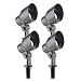 Tools & Hardware : Malibu CL90704T Low Voltage 20-Watt halogen bi-pin Metal Floodlight 50 Feet Cable with 88-Watt Power Pack, Black, 4-Pack