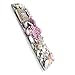 Ancerson New Eye-catching Handmade Bling Crystal Diamond Rhinestone Clear Transparent Back Hard Protective Case for HTC ONE Max T6 with Red Stylus Pen and Lovely Blue Panda (Pink Bowknot Golden Bottle Pink Two Swans Pink Golden Silvery Pearls Flower)