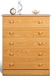 Prepac OBD-3038-5 Oak 5 Drawer Chest