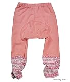 日本製 秋冬定番ルーズモンキーパンツ ブラッシュ 80cm ピーチ*スノー