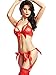Amoretu Womens Adjustable Bra Lingerie Set with Panty