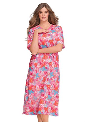 Dreams Women's Plus Size Long Print Sleepshirt