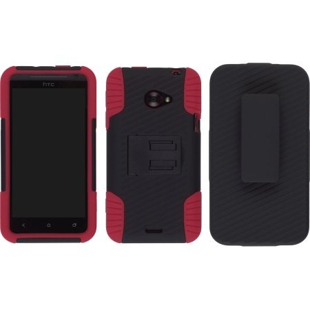 Ventev Edge Holster / Case Combo for HTC EVO 4G LTE (Black/Red)