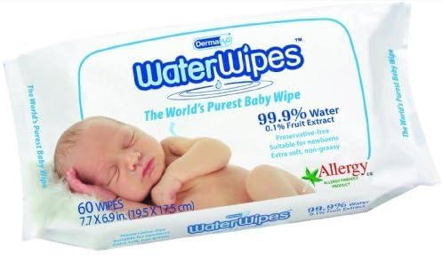 DermaH2O WaterWipes 720ct. - Case of 12 Packs