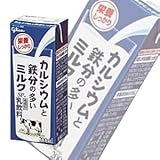 .グリコ乳業 カルシウムと鉄分の多いミルクSP 紙パック200ml×24本入【要冷蔵】【クール便】［HF］