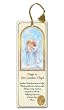 Religious Tassel Bookmark - Guardian Angel - Boy - Laminated with Gold Foil Embossed Medal Design - Appropriate Prayer Included