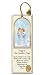 Religious Tassel Bookmark - Guardian Angel - Boy - Laminated with Gold Foil Embossed Medal Design - Appropriate Prayer Included