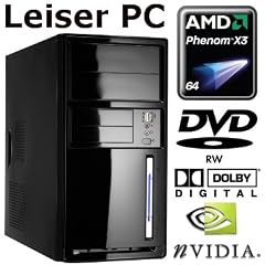 #3912 FL�STER STROM SPAR Office / Multimedia COMPUTER | Triple-Core! AMD Phenom X3 8450+ | 250GB Festplatte 7200upm | 2048MB Arbeitsspeicher | Geforce6100 | Samsung 22x DVD-Brenner | CardReader | 5.1 Sound | LAN | alternativ mit WinXP oder Win7 Premium 64 bestellbar, dann direkt vorinstalliert