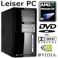 #3912 FL�STER STROM SPAR Office / Multimedia COMPUTER | Triple-Core! AMD Phenom X3 8450+ | 250GB Festplatte 7200upm | 2048MB Arbeitsspeicher | Geforce6100 | Samsung 22x DVD-Brenner | CardReader | 5.1 Sound | LAN | alternativ mit WinXP oder Win7 Premium 64 bestellbar, dann direkt vorinstalliert