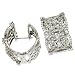 Jewelry : 14k White Hinged 2.82 Ct Diamond Earrings