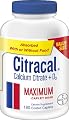 Citracal Calcium Citrate +D3 Caplets Absorbed With or Without Food, 180-Count Bottle
