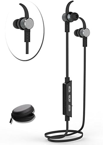 Waterproof Bluetooth Earphones, Sweatproof Wireless Ear buds for Any Bluetooth Enabled Devices with mini Case and Waterproof case