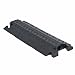 Linebacker CP1X125-GP-B Polyurethane Heavy Duty General Purpose 1 Channel Open Top Cable Protector with 1.25" Channel and T-Shaped Connectors, Black, 36" Length, 11.5" Width, 1.6" Height
