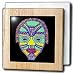 African Art - African Mask - Tile Napkin Holders