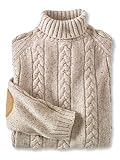 Tweed Cable Turtleneck