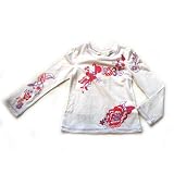 Diesel - Long sleeve white tee with floral details