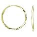 18kt Gold over Sterling Silver Medium Hammered Hoop Earrings