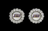 Circle Pendant Earrings East Carolina University Pirates