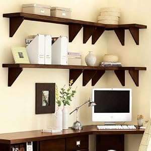 Original Home Office Shelving Tuscan Brown 60"- Ballard Designs
