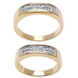14K Ladies Gold Diamond 0.50ct Wedding Band - Sizes 5-13