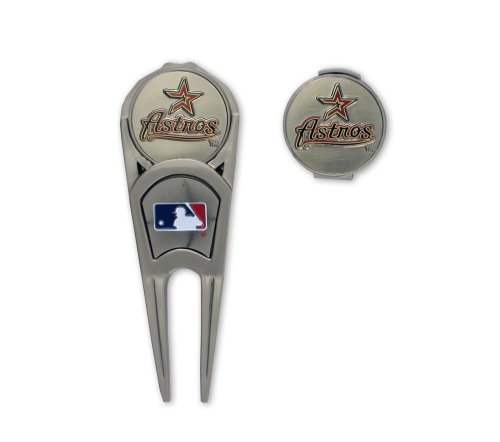 Houston Astros Ball Mark Repair Tool & Hat Clip Combo