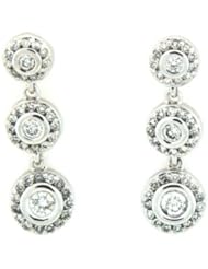 14k WHITE GOLD WOMENS EARRING LE-3561 DIAMOND 0.56CT TW