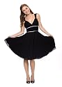 Knielanges Elegantes Cocktail Kleid, Farbe schwarz von Astrapahl