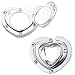 Heart Bling Crystal with Compact Mirror Foldable Purse Hanger - Purse Caddy (Various Colors and Free Shipping on Orders of 2 or More)