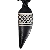 Bone Necklace, Buffalo Bone Pendant Necklace, Buffalo Bone Choker, N70