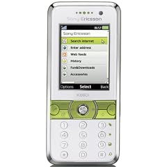 Sony Ericsson K660i UMTS Handy (Quadband, MP3-Player, Bluetooth, MemoryStickMicro-Slot) lime on white
