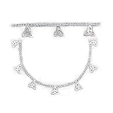Sterling Silver Trinity Knot Dangle Anklet