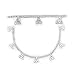 Sterling Silver Trinity Knot Dangle Anklet