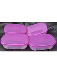 Tupperware Freezer Mates Mini Container 4oz Purple Set of 4