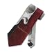 Men's Handmade Tie Random Curves Design Gray and Burgundy Silk Necktie