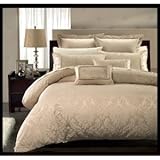 Royal Hotel Collection Sara 7 Pieces Beige King/ Cal King Duvet Cover Set