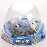 Eco Dome Beluga Family: Realistic 3 piece Animal Figure Set