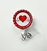 Heartbeat Bottle Cap Badge - Nursing Badge Holder - RN Badge Reel - Nurse Name Badge - Nurses Badge - Cute ID Badge Reel - Nursing Badge
