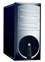 Compucase Micro ATX Tower  Case  Black & Silver front Panel ,USB /Audio 400watts PSU   ,