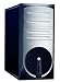 Compucase Micro ATX Tower  Case  Black & Silver front Panel ,USB /Audio 400watts PSU   ,